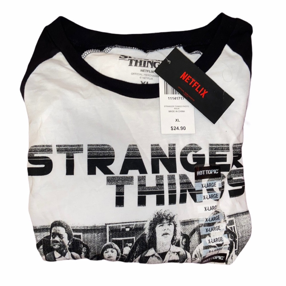 Stranger Things baseball/raglan tee